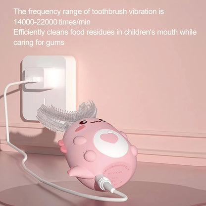 HappyBrush™ – Escova Elétrica Infantil em U 360°